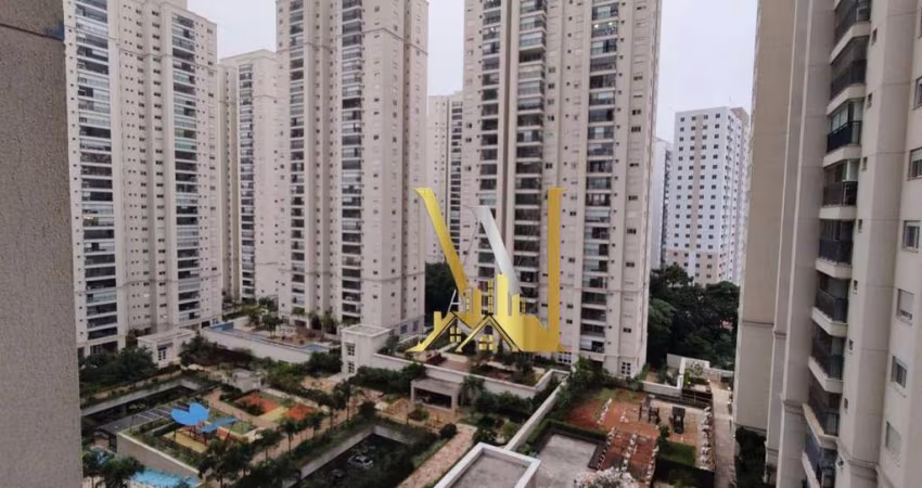 Cidade Maia, Apartamento aconchegante, espaçoso, 86m2 de área útil, com uma linda vista e Varanda Gourmet Envidraçada, com cortina, Ar Condicionado