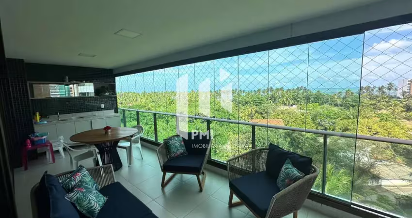 JARDIM DO MAR - Apartamento de 212 m² com 4 suítes, em andar alto e excelente ventilação, localizado no exclusivo Condomínio Jardim do Mar, na Reserva do Paiva.