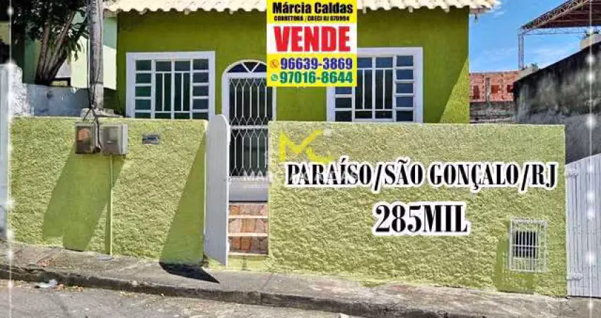 Casa com 1 dorm, paraíso, são gonçalo - r$ 285 mil, cod: 245