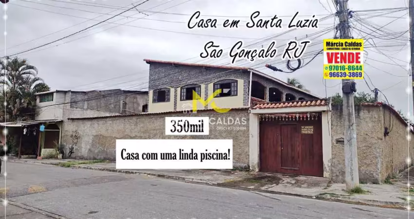 Casa com 5 dorms, santa luzia, são gonçalo - r$ 350 mil, cod: 290