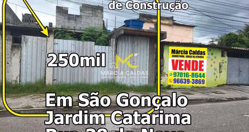Terreno, jardim catarina, são gonçalo - r$ 195 mil, cod: 316
