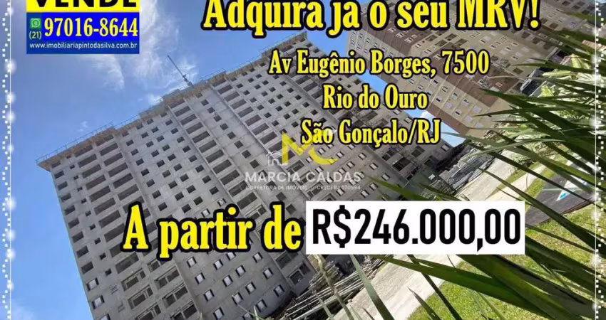 Apartamento com 2 quartos, rio do ouro, são gonçalo - r$ 246 mil, cod: 347