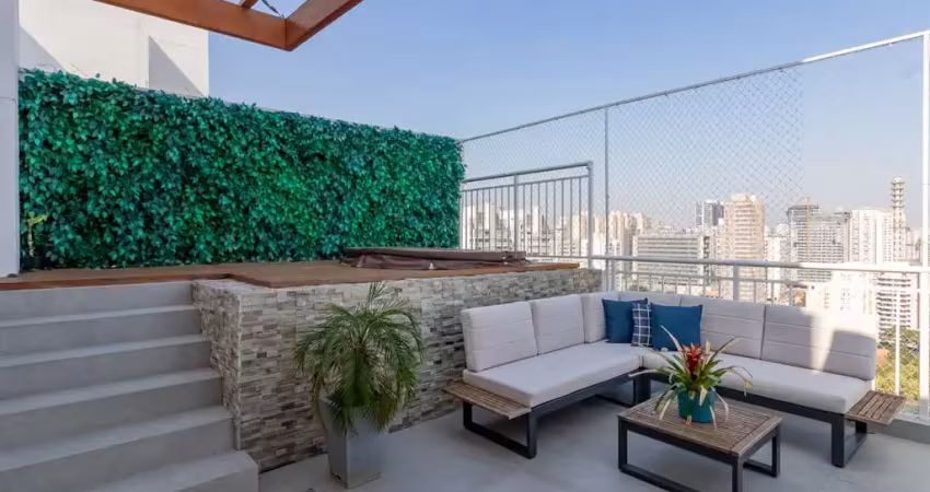 Cobertura para venda em brooklin com 2 quartos, sendo 2 suítes, 154m²