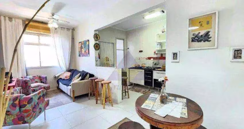 Apartamento com 2 dormitórios à venda, 60 m² por r$ 260.000,00 - jardim virginia - guarujá/sp