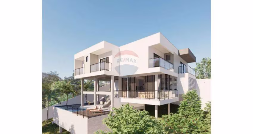 Casa em meio à natureza com 3 suítes em projeto linear