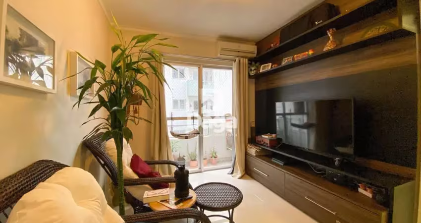 Apartamento de 2 dormitórios/ sacada com churrasqueira na trindade, florianópolis/sc