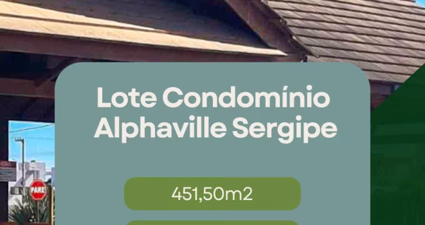 LOTE ALPHAVILLE - 451M2 - PRÓXIMO LAGO