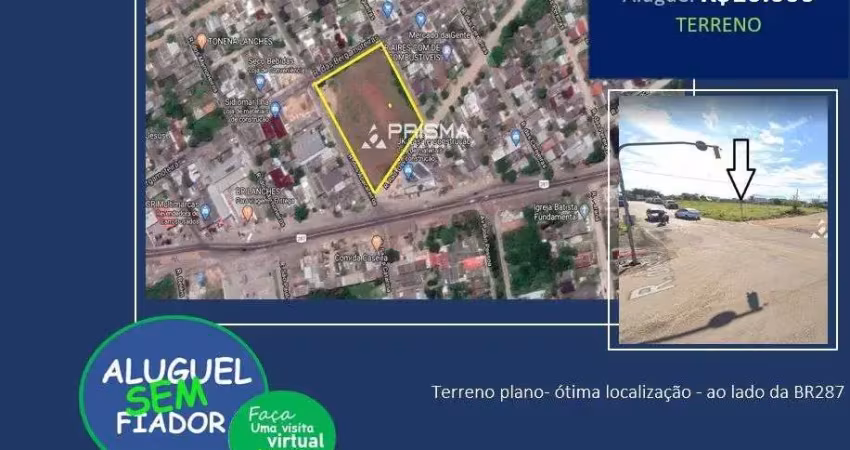Terreno plano- ótima localização - ao lado da br287