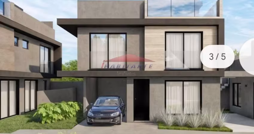 Sobrado à venda em curitiba-pr, capão raso: 3 quartos, sendo 1 suíte, 2 salas, 3 banheiros, 153m², 1 vaga de garagem