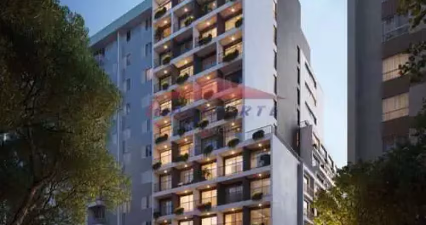 Excelente oportunidade de investimento em curitiba-pr: studio à venda no cristo rei, 1 quarto, 1 banheiro, 23,07m².