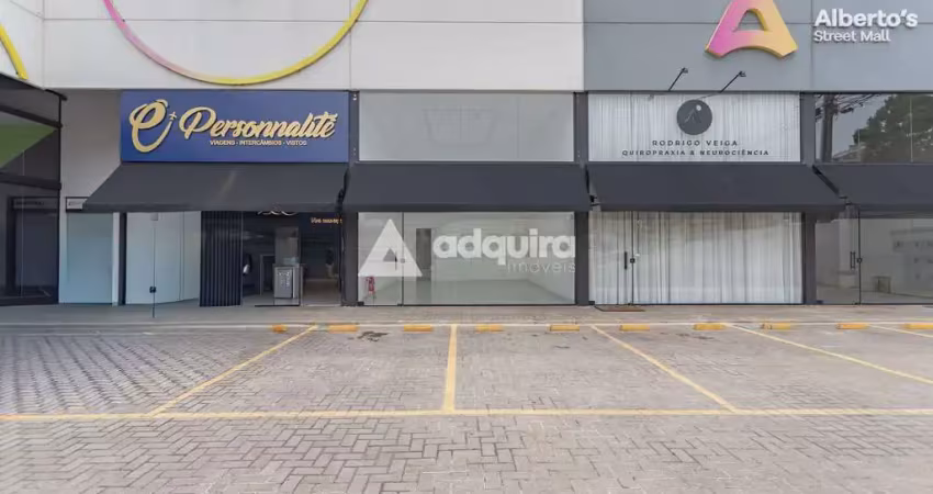 Sala no centro comercial alberto's para locação 46.75m², centro, ponta grossa - pr