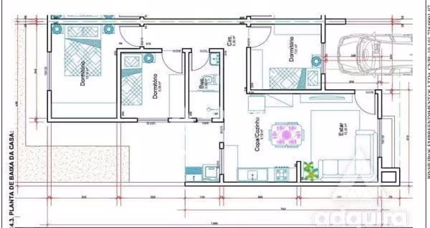 Casa à venda 3 Quartos, 1 Vaga, 150M², Cará-cará, Ponta Grossa - PR