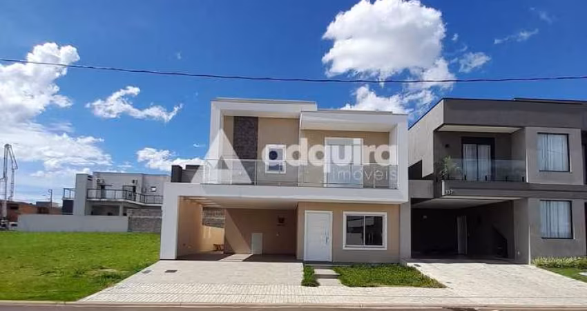 Ótimo Sobrado, Novo, em Condomínio Fechado, à venda, 200m², Cará-cará, Ponta Grossa, PR