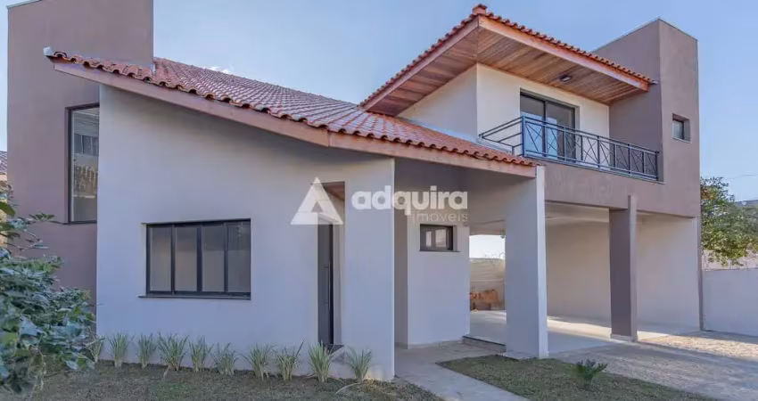 Sobrado para venda e locação, 4 quartos, 2 vagas de garagem, jardim carvalho, ponta grossa, pr
