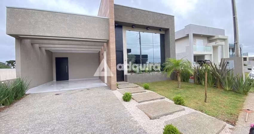 Casa Térrea Nova no Condomínio Royal Palace - Uvaranas, Ponta Grossa, PR