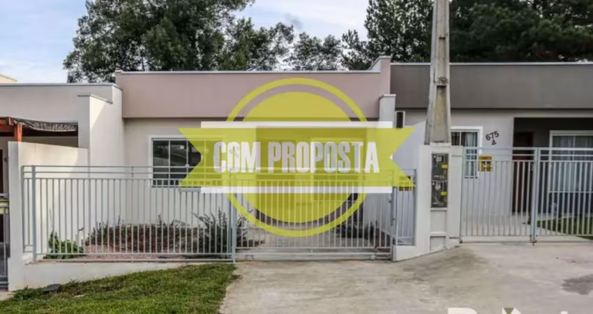 Casa térrea (geminada) - r$ 259.000,00 - novinha - 61,02m2 - bairro bom jesus/rio negro-pr.