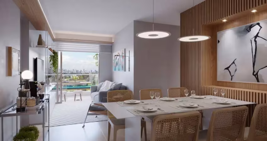 Apartamento com 2 dormitórios à venda, 53 m² por R$ 484.694,29 - Caxangá - Recife/PE