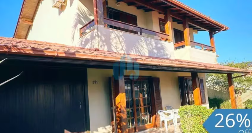 Bela casa localizada a 3 quadras da avenida central, centro | garopaba - sc