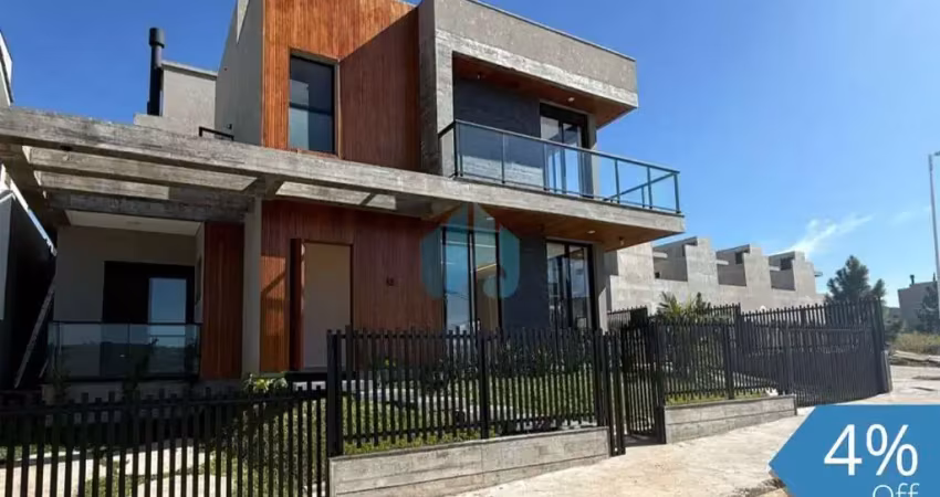 Linda casa de alto padrão, a 1 km da praia central, loteamento longarone, ferraz | garopaba - sc