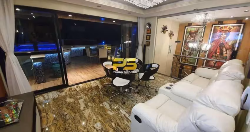 Cobertura com 5 quartos para locação, tambaú - joão pessoa