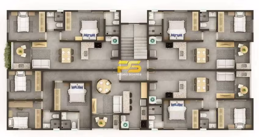Apartamento com 2 quartos à venda, jardim oceania - joão pessoa