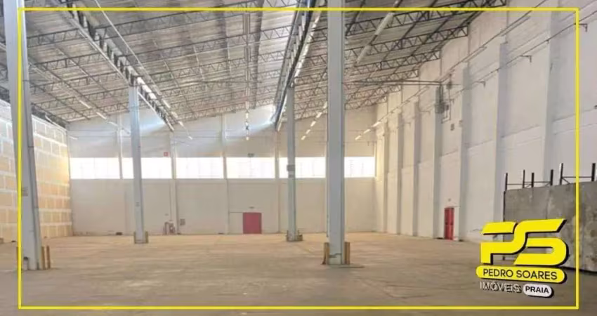 Galpão para alugar, 2400 m² por r$ 36.000/mês - distrito industrial - joão pessoa/pb