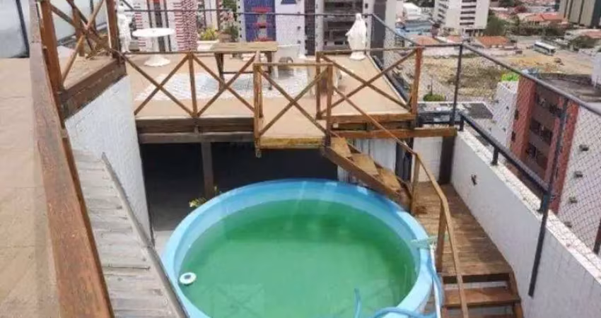 Apartamento triplex com 3 dormitórios para alugar, 260 m² por r$ 4./mês - cabo branco - joão pessoa/pb