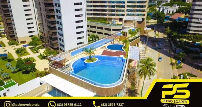 Apartamento com 4 dormitórios para alugar, 220 m² por r$ 7.761/mês - altiplano - joão pessoa/pb