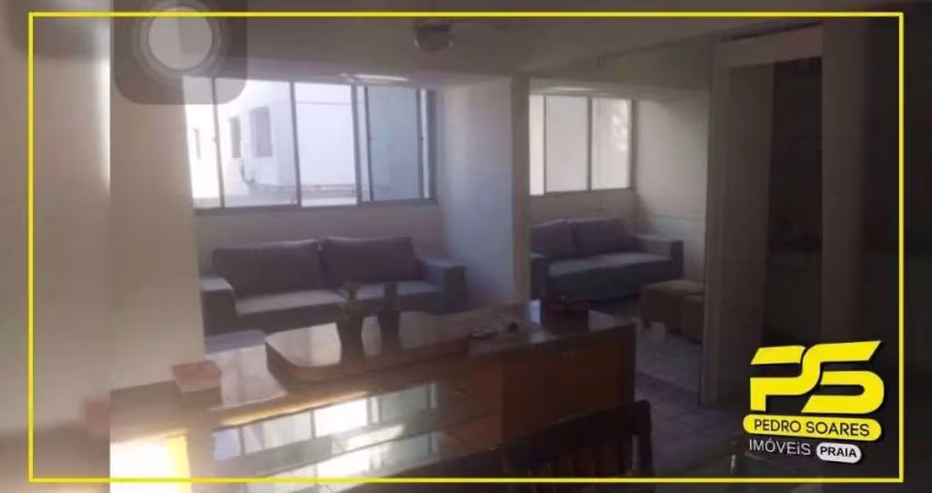 Apartamento com 3 dormitórios para alugar, 100 m² por r$ 2.500,00/mês - cabo branco - joão pessoa/pb