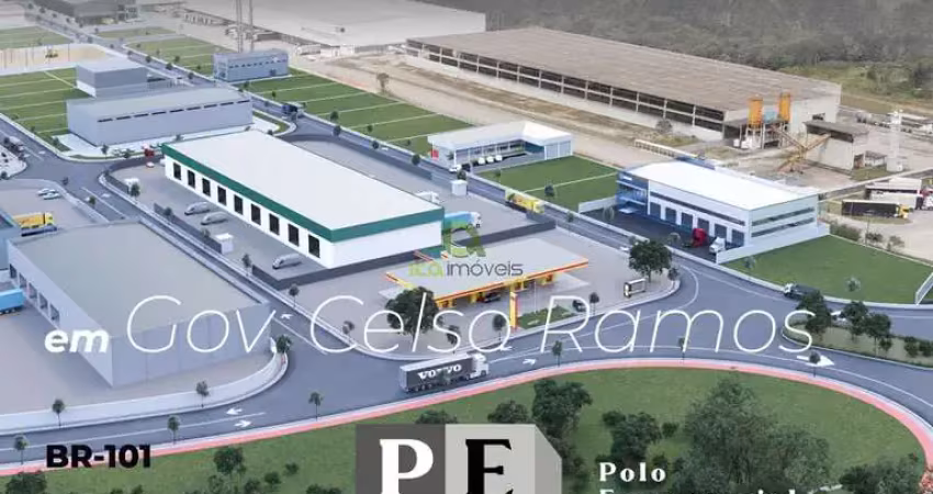 Terrenos de 1 000 m² para galpão  industrial na  br 101 em governador celso ramos sc.