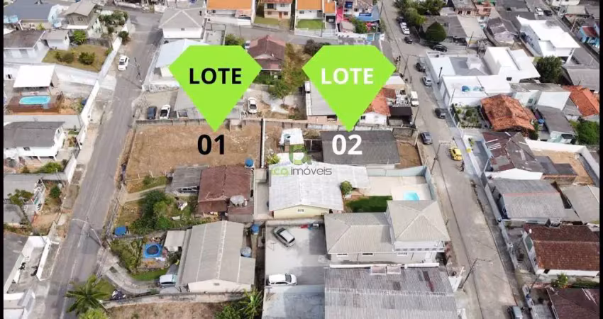 Oportunidade única! 2 terrenos juntos, murados, com casa e acesso por 2 ruas,  648m² no real parque, são josé/sc