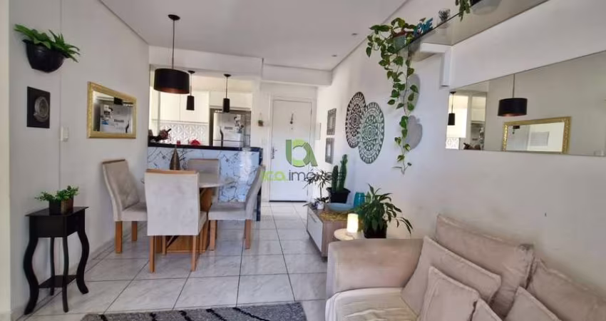 APARTAMENTO 02 DORMITÓRIOS, SACADA COM CHURRASQUEIRA, GARAGEM COBERTA IPIRANGA SÃO JOSE SC
