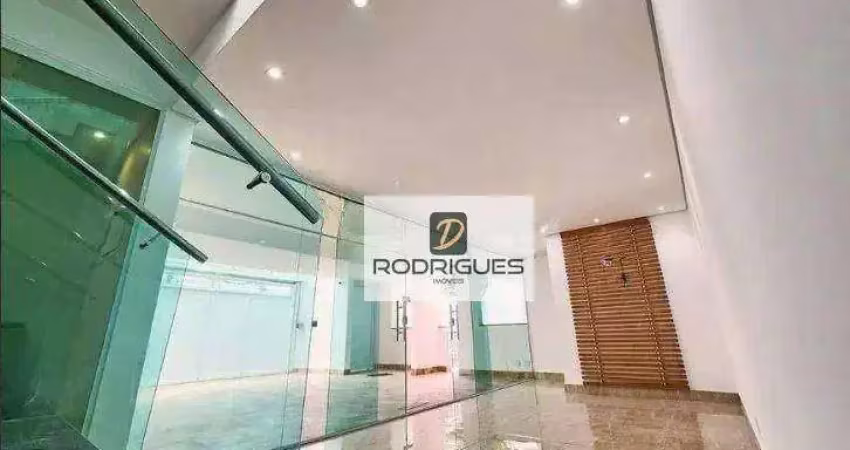 Sobrado com 3 dormitórios, 250 m² - venda por r$ 3.500.000 ou aluguel por r$ 15.000/mês - jardim - santo andré/sp
