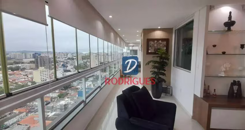 Apartamento com 3 dormitórios para alugar, 190 m² por r$ 9.500/mês - jardim do mar - são bernardo do campo/sp