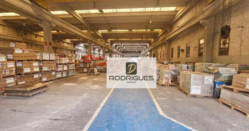 Galpão, 6133 m² - venda por r$ 25.000.000,00 ou aluguel por r$ 170.392,00/mês - parque oratório - santo andré/sp