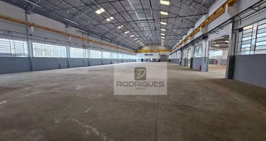 Galpão para alugar, 3761 m² por r$ 80.000,00/mês - campanário - diadema/sp