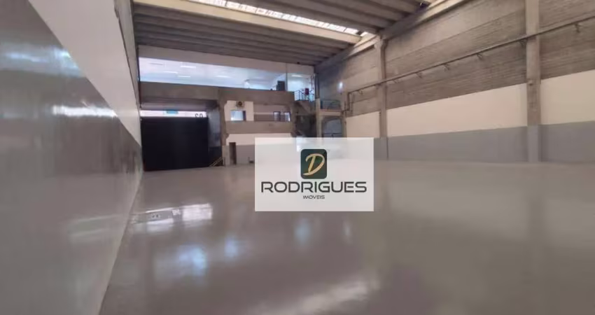 Galpão para alugar, 905 m² por r$ 28.000/mês - jardim portinari - diadema/sp