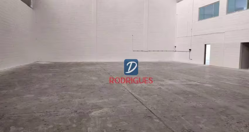 Galpão para alugar, 750 m² por r$ 25.000,00/mês - vila tanque - são bernardo do campo/sp