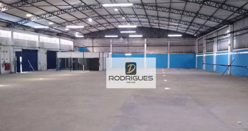 Galpão para alugar, 1200 m² por r$ 35.000/mês - vila conceição - diadema/sp