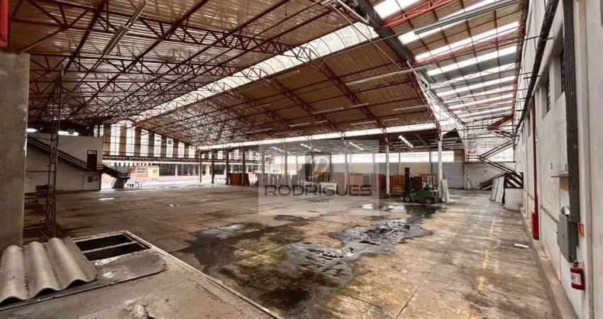 Galpão para alugar, 9200 m² por r$ 250.000/mês - jardim ana maria - santo andré/sp