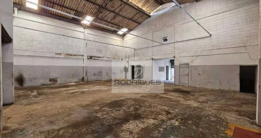 Galpão para alugar, 500 m² por r$ 8.800/mês - serraria - diadema/sp