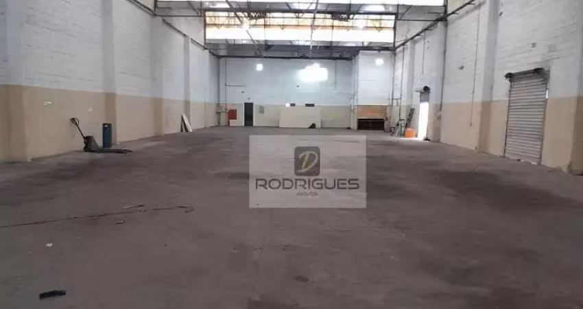 Galpão para alugar, 1750 m² por r$ 42.000,00/mês - campanário - diadema/sp