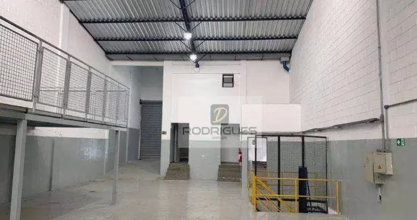 Galpão para alugar, 532 m² por r$ 10.000/mês - conceição - diadema/sp