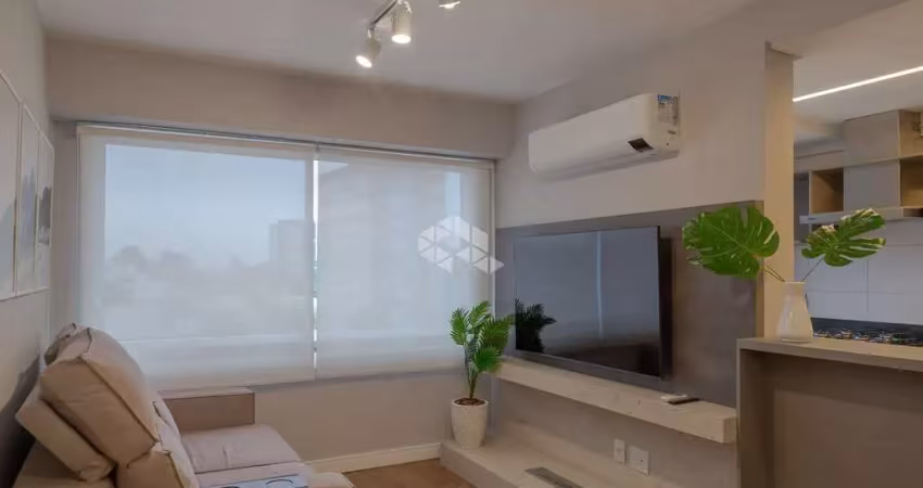 Apartamento a venda de 1 dormitório, com vaga, mobiliado, ao lado da puc.