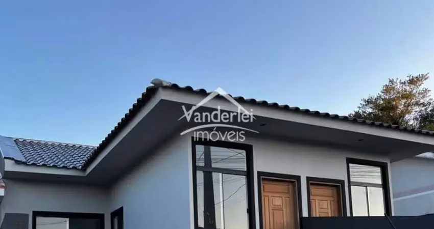 Casa geminada no loteamento jardins i com 02 quartos,  bela vista em palhoça - sc