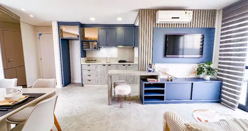 Vendo apartamento com 02 quartos (01 suíte), mobiliado – bairro itoupava seca