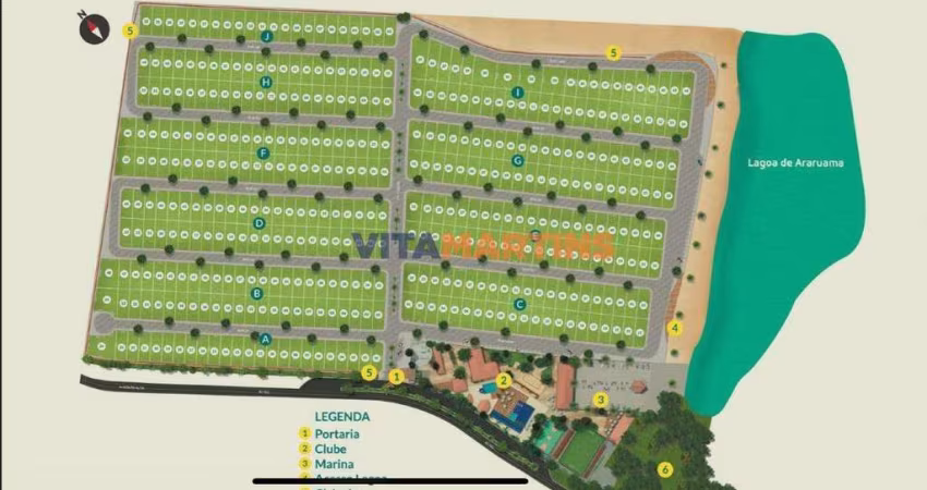 Terreno com 250m² à venda por R$ 240.000,00, Monte Alto, Arraial do Cabo, RJ