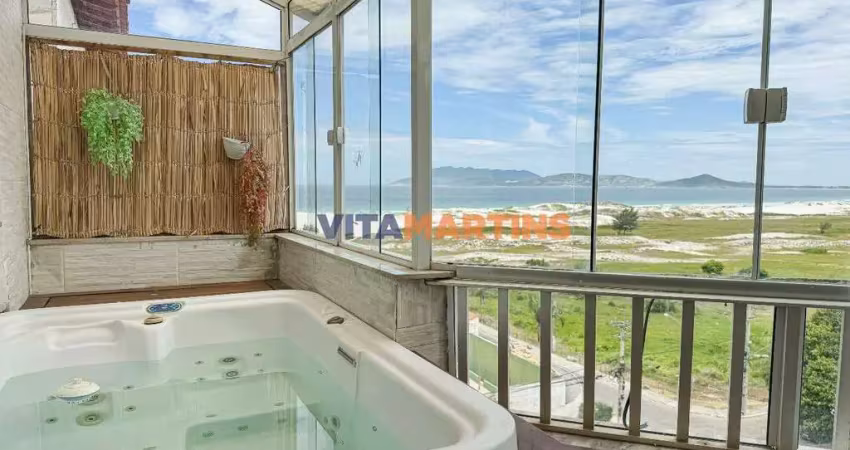 Cobertura vista mar com 4 quartos (2 suítes) a venda no algodoal em cabo frio/rj por r$1.700.000,00
