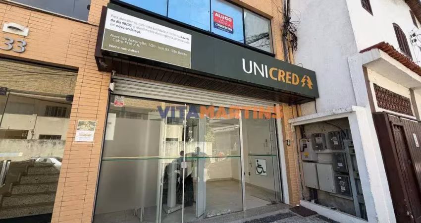 Loja para aluguel no centro de cabo frio/rj com 130m² por r$14.000,00 + taxas