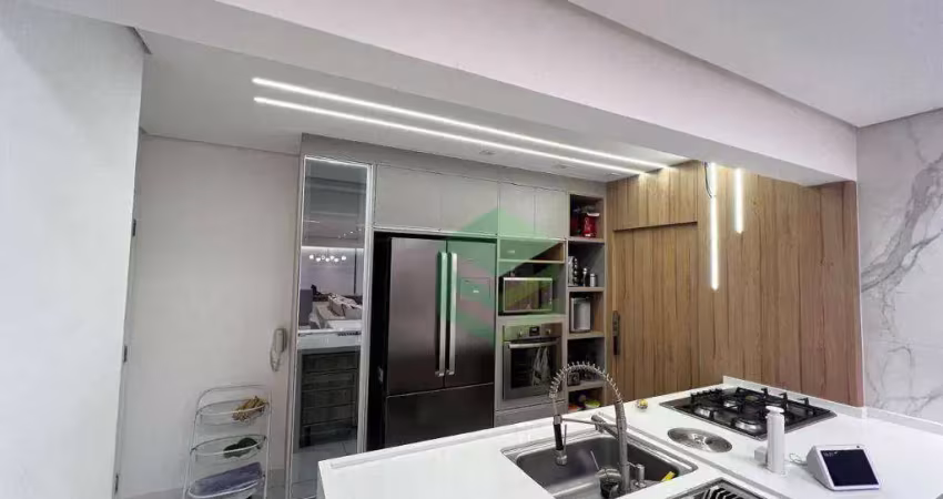 Apartamento com 3 dormitórios para alugar, 104 m² por r$ 9.173,00/mês - centro - são bernardo do campo/sp